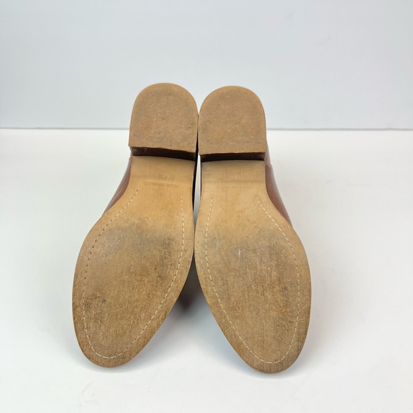 Madewell Tan Leather Ankle Booties Size 7.5 Brown Leather Boots - Picture 6 of 8